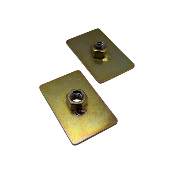 Reinforcing Plate Captivating Nut 1/2" Inch Thread Seatbelt Mounting Anchor Plate Kit x2 - Image 3