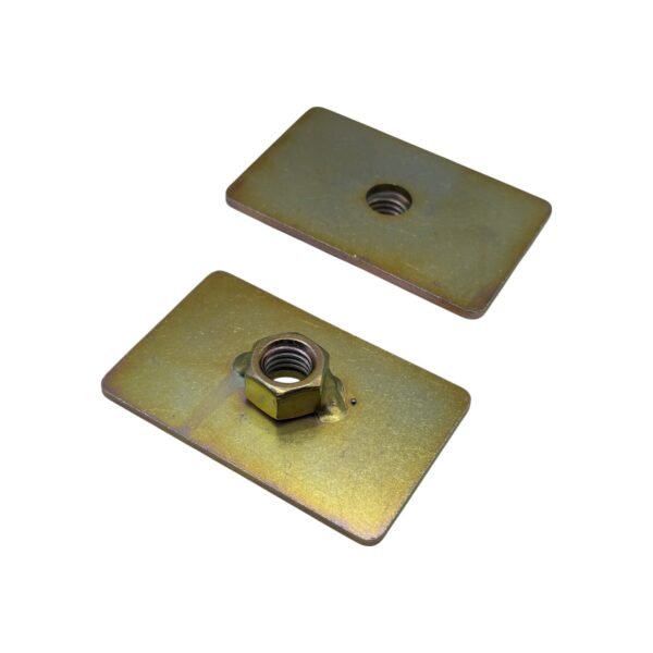 Reinforcing Plate Captivating Nut 1/2" Inch Thread Seatbelt Mounting Anchor Plate Kit x2 - Image 4