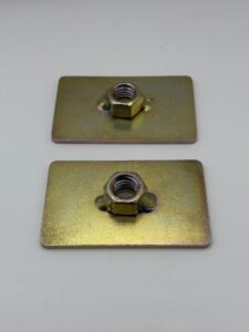 Reinforcing Plate Captivating Nut 1/2" Thread Seatbelt Mounting Anchor Plate Kit x2