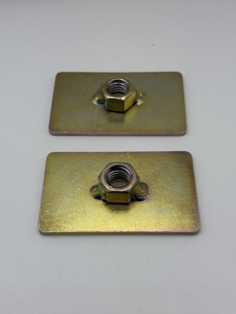 Reinforcing Plate Captivating Nut 1/2" Thread Seatbelt Mounting Anchor Plate Kit x2