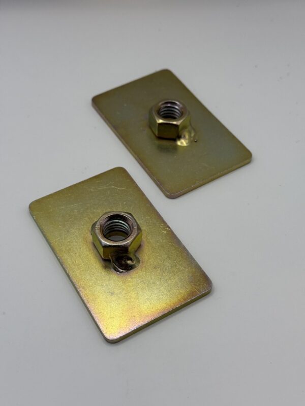 Reinforcing Plate Captivating Nut 1/2" Thread Seatbelt Mounting Anchor Plate Kit x2 - Image 4