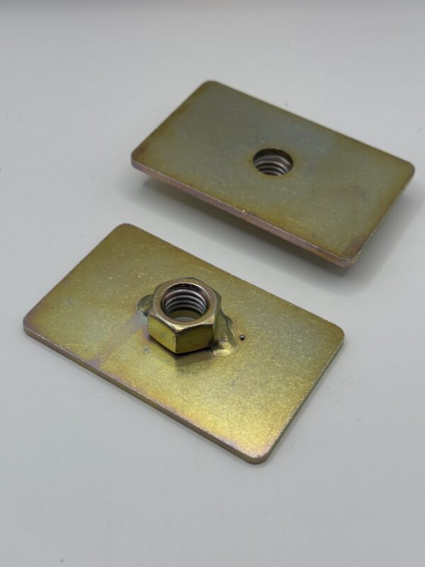 Reinforcing Plate Captivating Nut 1/2" Thread Seatbelt Mounting Anchor Plate Kit x2 - Image 5
