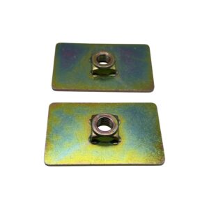 Reinforcing Plate Captivating Nut - 7/16 Thread - Seatbelt Mounting Anchor Plate x2
