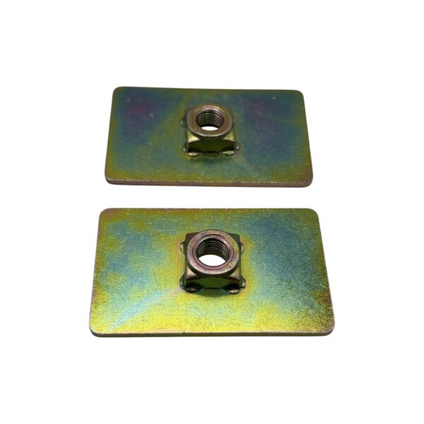 Reinforcing Plate Captivating Nut - 7/16 Thread - Seatbelt Mounting Anchor Plate x2