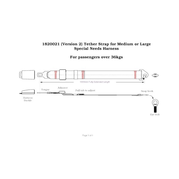 Snap Hook Tether Strap
